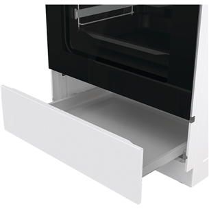 Gorenje, 71 L, width 60 cm, white - Gas cooker with electric oven Item - GKS6C70WF