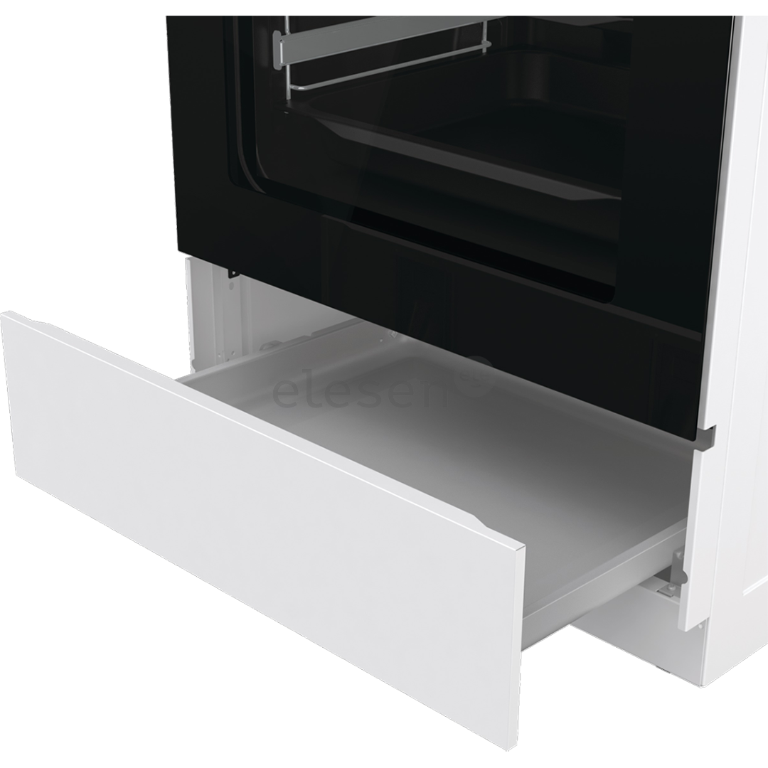 Gorenje, 71 L, width 60 cm, white - Gas cooker with electric oven Item - GKS6C70WF