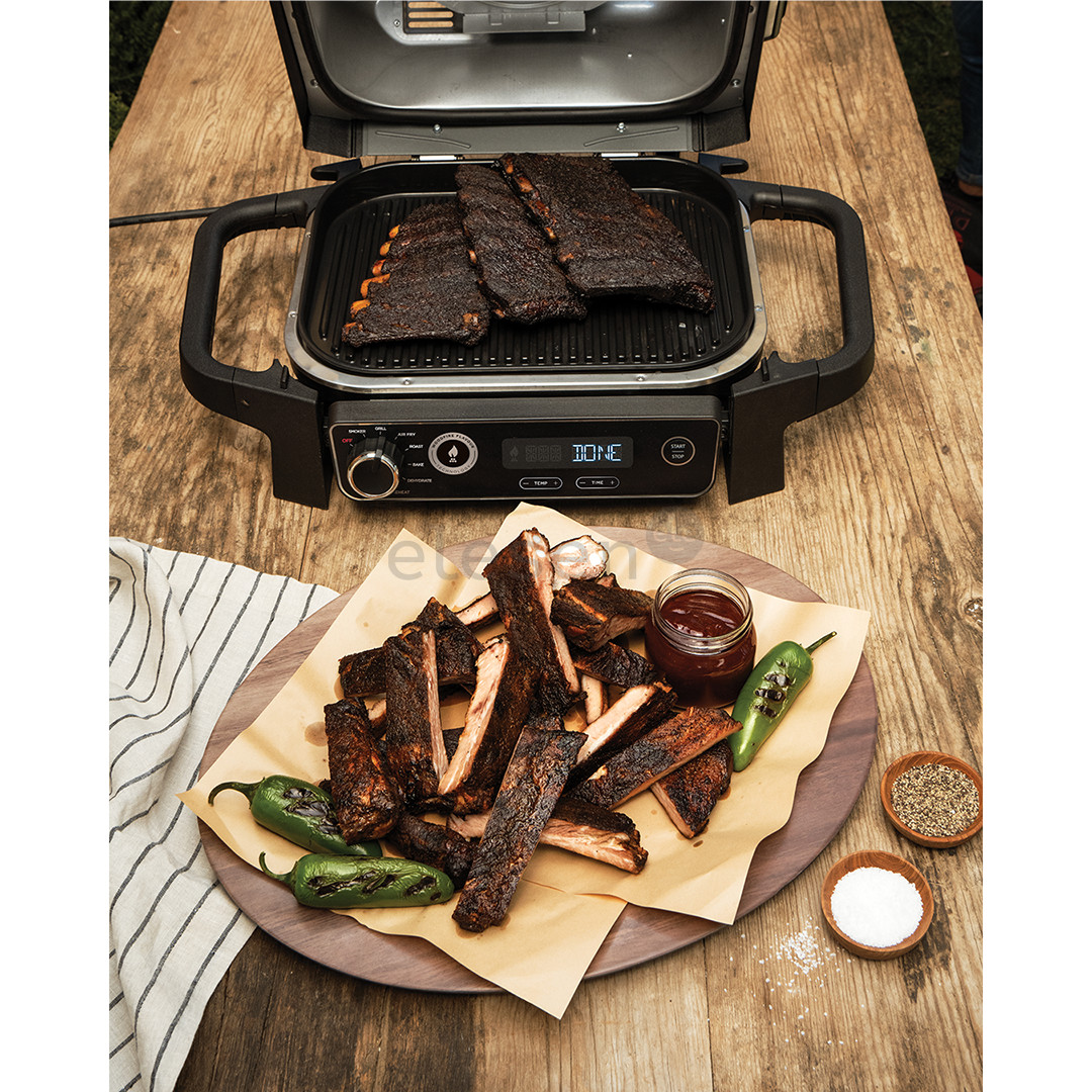 Ninja Woodfire, black - Electric BBQ Grill & Smoker