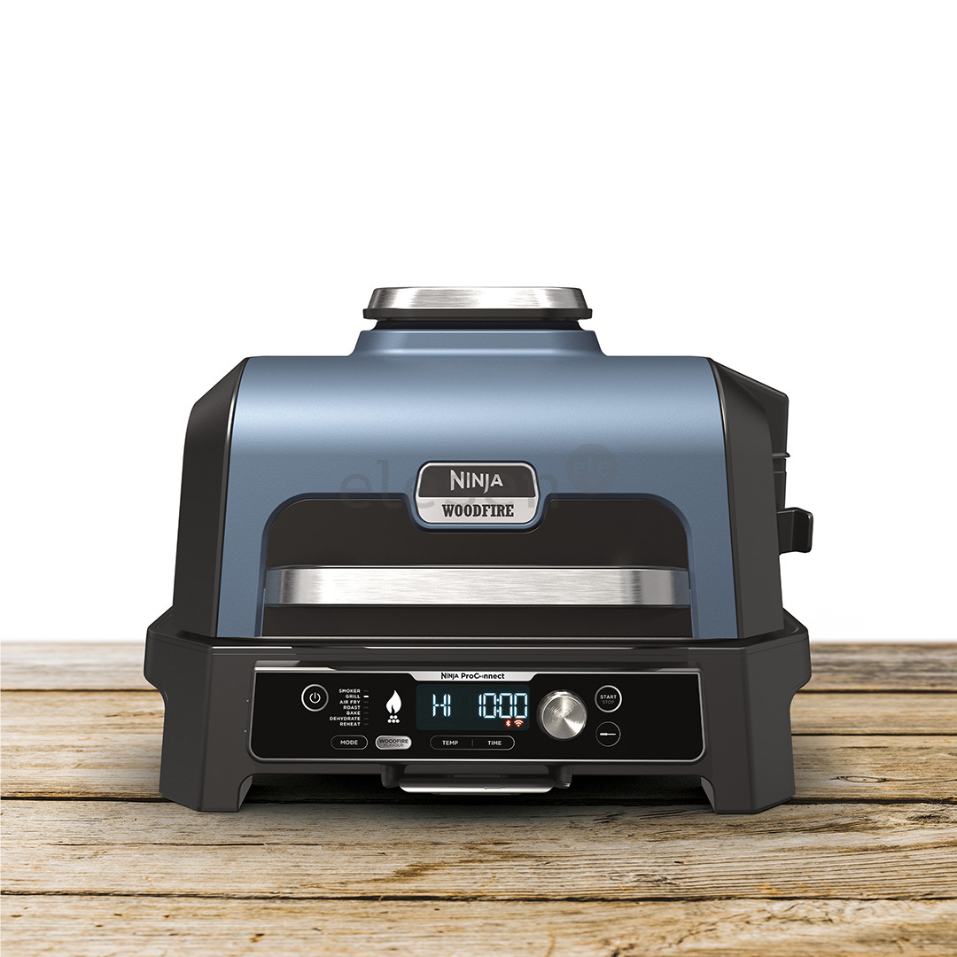 Ninja Woodfire Pro Connect XL, blue/black - Electric BBQ Grill & Smoker