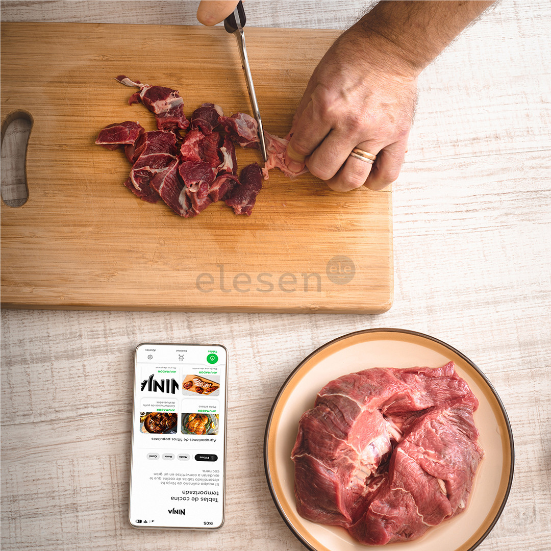 Ninja Woodfire Pro Connect XL, blue/black - Electric BBQ Grill & Smoker