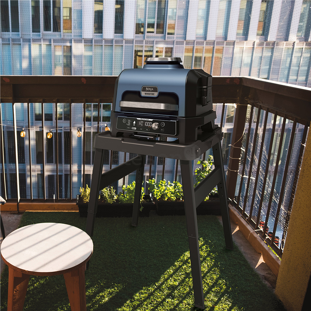 Ninja Woodfire Pro Connect XL, blue/black - Electric BBQ Grill & Smoker