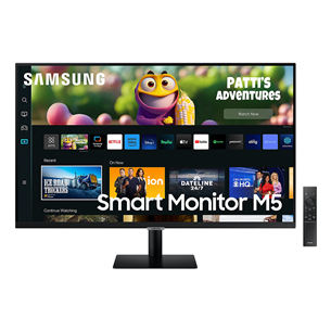 Samsung Smart Monitor M5 M50C, 32'', LED VA, черный - Монитор