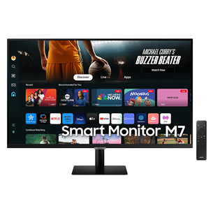 Monitorius Samsung Smart Monitor M7 M70D, 43'', UHD, LED VA, USB-C LS43DM702UUXDU