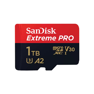 Atminties kortelė Sandisk Extreme Pro UHS-I, 1 TB, microSDXC, juoda Prekė-SDSQXCD-1T00-GN6MA SDSQXCD-1T00-GN6MA