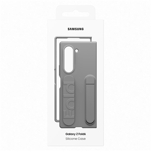 Samsung Silicone Case, Galaxy Fold6, pilkas - Dėklas