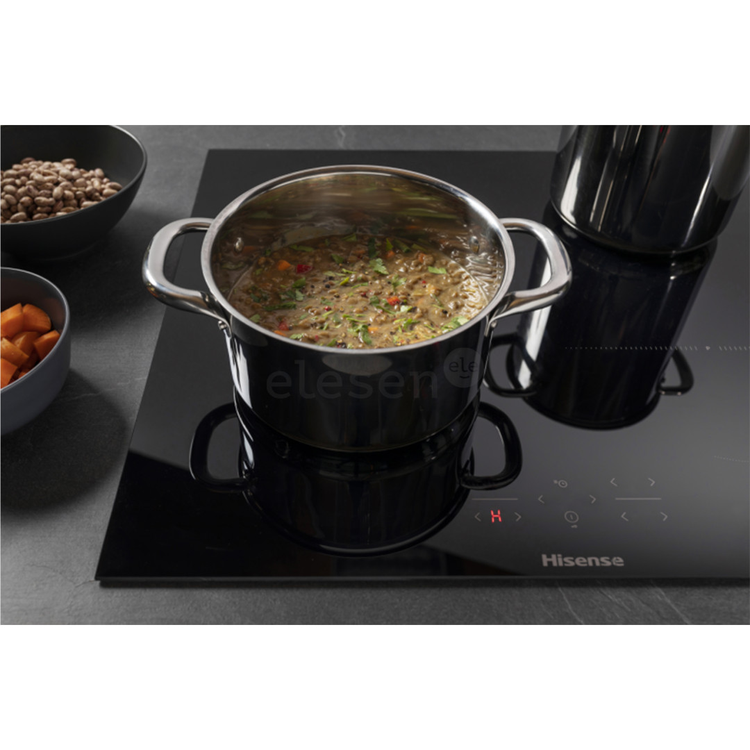 Hisense, plotis 59,5 cm, berėmė, juoda - Įmontuojama indukcinė kaitlentė