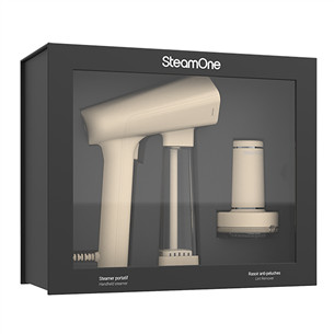 SteamOne, smėlio spalvos - Garinis lygintuvas + pūkų rinkiklis