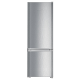 Liebherr, SmartFrost, 265 L, height 162 cm, silver - Refrigerator
