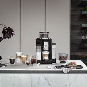Espreso kavos aparatas DeLonghi Rivelia Onyx Black EXAM440.55.B, juodas