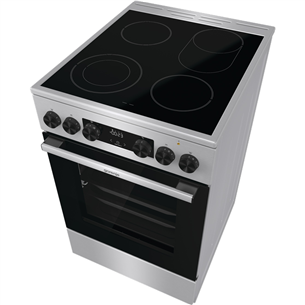 Elektrinė viryklė su elektrine orkaite Gorenje GECS5C70XA, 70 L, plotis 50 cm, plieno