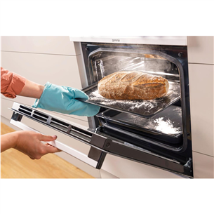 Elektrinė viryklė su elektrine orkaite Gorenje GECS5C70XA, 70 L, plotis 50 cm, plieno