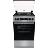 Dujinė viryklė su elektrine orkaite Gorenje GK5C41SH, 70 L, plotis 50 cm, pilka