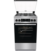 Dujinė viryklė su elektrine orkaite Gorenje GKS5C70XF, 70 L, plotis 50 cm