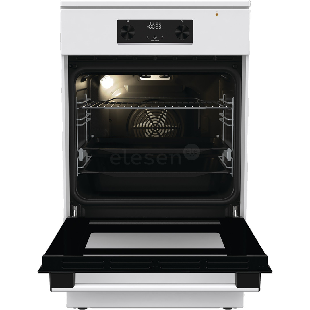 Gorenje, 70 L, width 50 cm, white - Induction cooker with electric oven