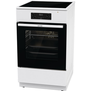 Indukcinė viryklė su elektrine orkaite Gorenje GEIT5C60WPG, 70 L, plotis 50 cm, balta