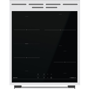 Indukcinė viryklė su elektrine orkaite Gorenje GEIT5C60WPG, 70 L, plotis 50 cm, balta