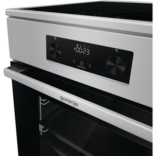 Indukcinė viryklė su elektrine orkaite Gorenje GEIT5C61XPG, 70 L, plotis 50 cm