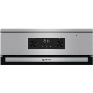 Gorenje, 70 л, ширина 50 см, нерж. сталь - Индукционная плита с электрической духовкой