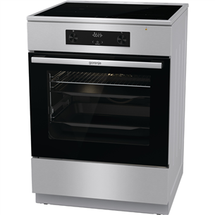 Indukcinė viryklė su elektrine orkaite Gorenje GEIT6C60XPG, 71 L, plotis 60 cm, plieno