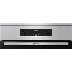 Indukcinė viryklė su elektrine orkaite Gorenje GEIT6C60XPG, 71 L, plotis 60 cm, plieno