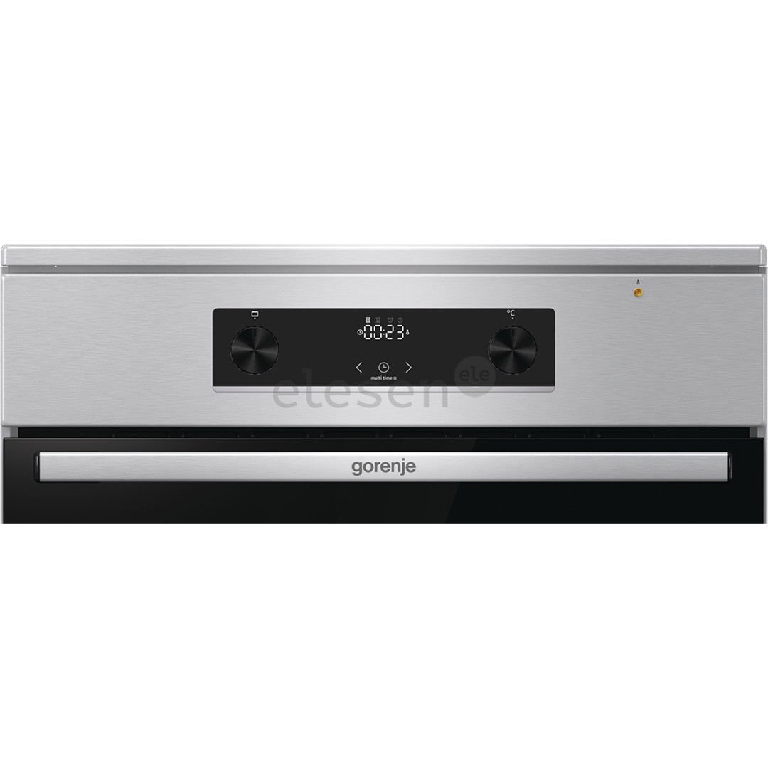 Gorenje, 71 L, width 60 cm, inox - Induction cooker with electric oven