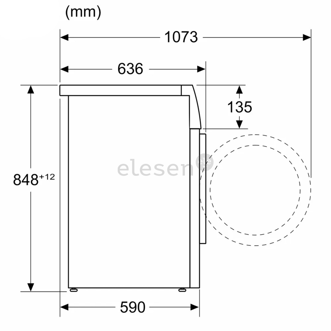 Bosch Series 6, 9 kg, depth 59 cm, 1400 rpm - Front load washing machine