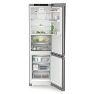 Šaldytuvas Liebherr CBNSFC572I, Plus BioFresh, NoFrost, 360 L, aukštis 202 cm, sidabrinė