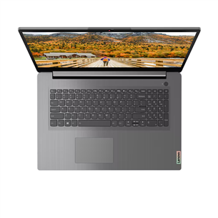 Nešiojamas kompiuteris Lenovo IdeaPad 3 17ALC6, Ryzen 5, 8 GB, 512 GB, ENG, pilkas
