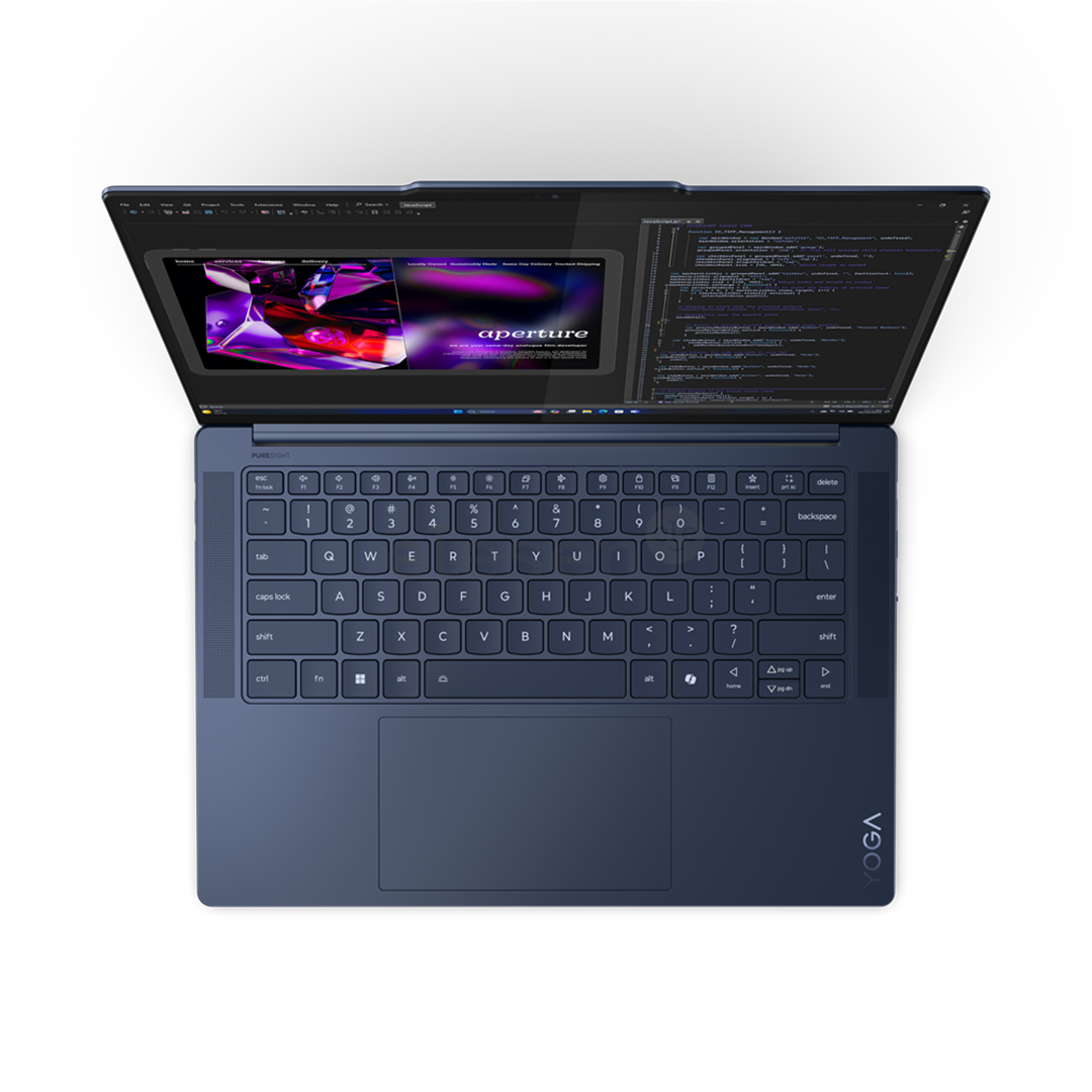 Lenovo Yoga Slim 7 14Q8X9, 14.5'', 3K, OLED, Snapdragon® X Elite, 16 GB, 512 GB, Copilot+, ENG, Cosmic Blue - Notebook