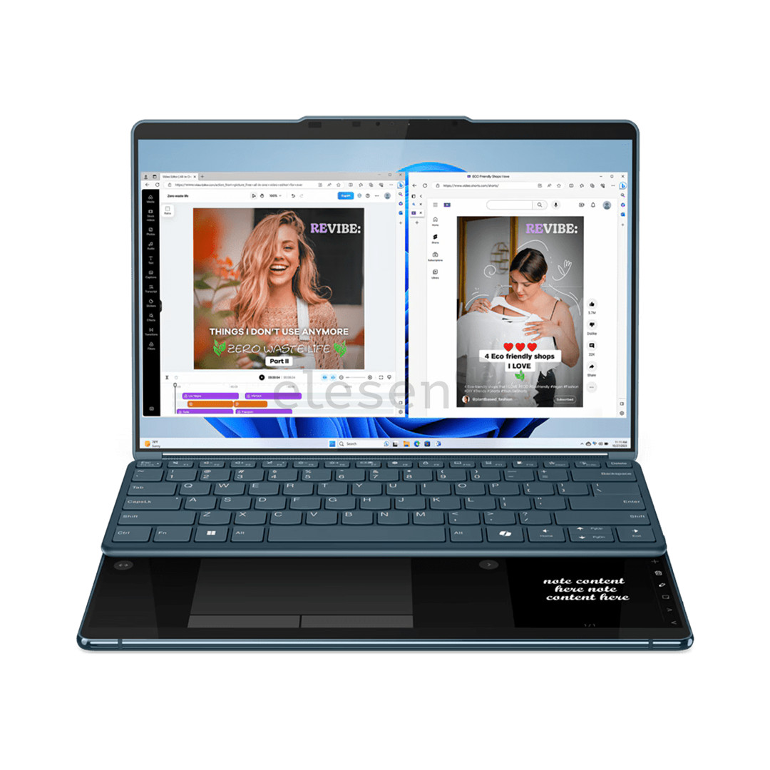 Lenovo Yoga Book 9 13IMU9, 13.3'', 2.8K, OLED, Core Ultra 7, 32 GB, 1 TB, ENG, tidal teal - Notebook