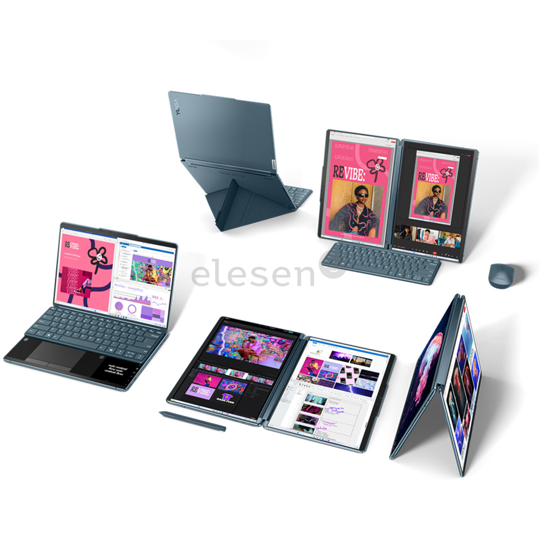 Lenovo Yoga Book 9 13IMU9, 13.3'', 2.8K, OLED, Core Ultra 7, 32 GB, 1 TB, ENG, tidal teal - Notebook