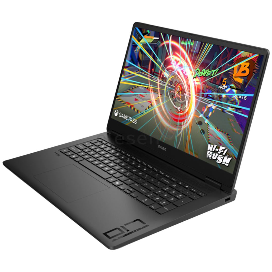 Nešiojamas kompiuteris HP OMEN Laptop 17-db0031ny, 17,3'', FHD, Ryzen 7, 16 GB, 1 TB, juodas Prekė-A6SZ9EA#B1R