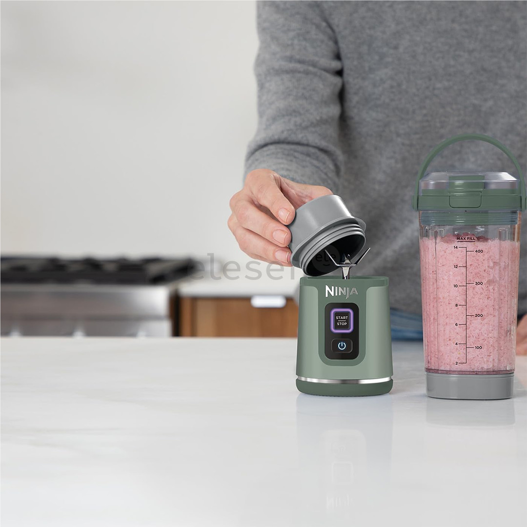Ninja Blast, green - Portable cordless blender