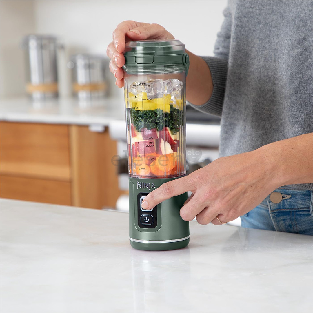 Ninja Blast, green - Portable cordless blender