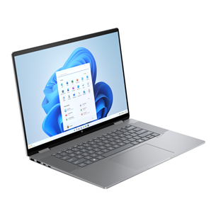 HP Envy x360 2-in-1 Laptop 16-ad0001ny, 16'', WUXGA, IPS, Ryzen 5, 16 GB, 512 GB, sidabro spalvos- Nešiojamas kompiuteris