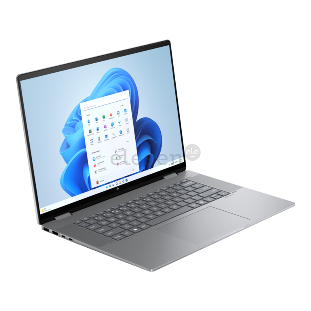 HP Envy x360 2-in-1 Laptop 16-ad0001ny, 16'', WUXGA, IPS, Ryzen 5, 16 GB, 512 GB, sidabro spalvos- Nešiojamas kompiuteris