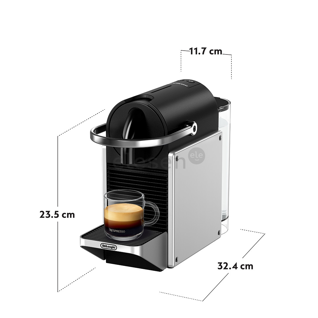 Kapsulinis kavos aparatas Nespresso Pixie, sidabro