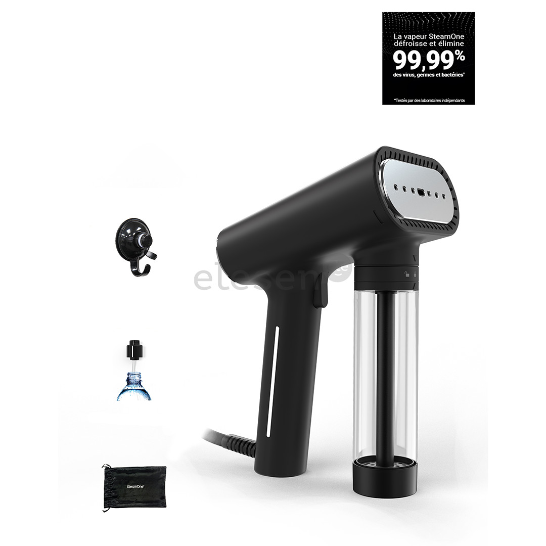 SteamOne, 2000 W, juodas - Garinis lygintuvas