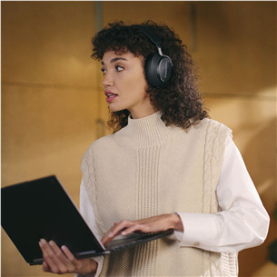 Bowers & Wilkins Px8, triukšmo slopinimas, juodos - Belaidės ausinės