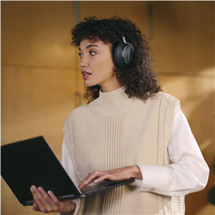 Belaidės ausinės Bowers & Wilkins Px8, noise-cancelling, black