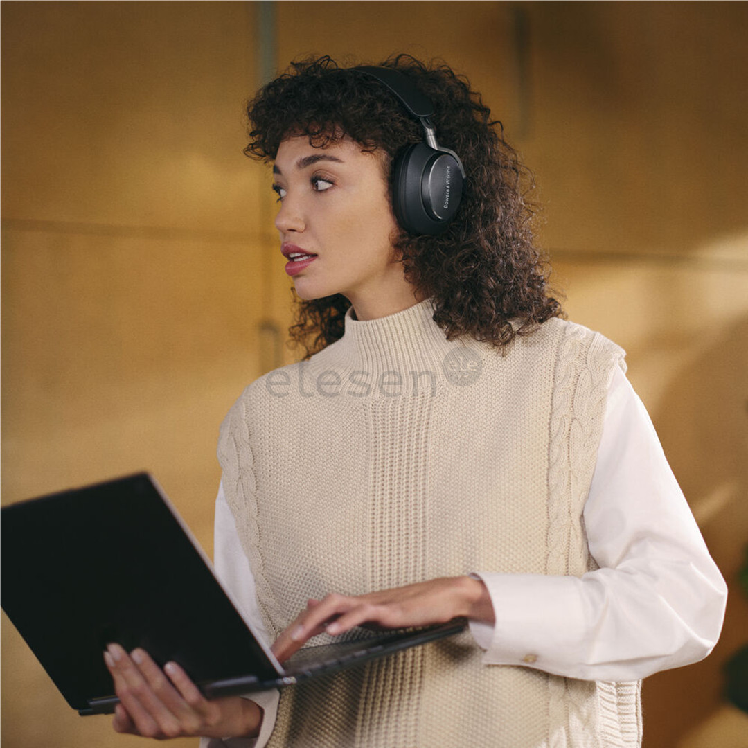 Bowers & Wilkins Px8, triukšmo slopinimas, juodos - Belaidės ausinės