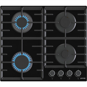 Gorenje, width 60 cm, black - Built-in Gas Hob