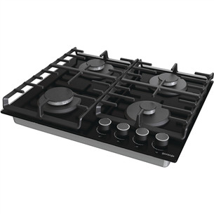 Gorenje, width 60 cm, black - Built-in Gas Hob