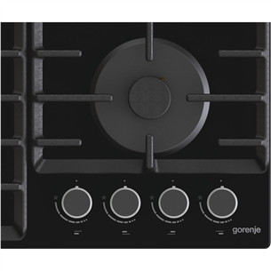 Gorenje, width 60 cm, black - Built-in Gas Hob