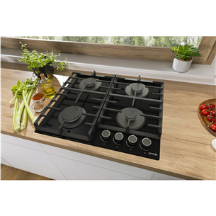 Kaitlentė Gorenje, plotis 60 cm, juoda  Prekė-GT642AB