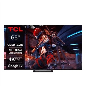 Televizorius TCL C745, 65 colių, 4K UHD, QLED, titano sp. Prekė – 65C745 65C745