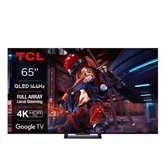 Televizorius TCL C745, 65 colių, 4K UHD, QLED, titano sp. Prekė – 65C745