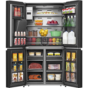 Šaldytuvas Hisense, Cross Door, NoFrost, 577 L, aukštis 179 cm, juoda Prekė - RQ760N4IFE