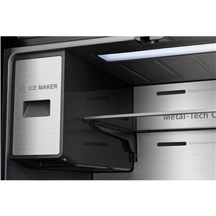 Hisense, Cross Door, NoFrost, 577 L, aukštis 179 cm, juodas - Šaldytuvas